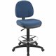 Lorell Pneumatic Adjustable Multi-task Stool - Blue Seat - Blue - 1 Each