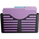 Lorell Plastic Cubicle Pocket File - 30% Recycled - Black - Plastic - 1 Each