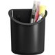 Lorell Recycled Plastic Mounting Pencil Cup - Plastic - 1 Each - Black