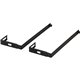Lorell Metal Partition Hangers - 7" Size - Metal - Black - 2 / Pair