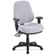 Lorell Baily High-Back Multi-Task Chair - Gray Acrylic Seat - Black Frame - 1 Each