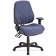 Lorell Baily High-Back Multi-Task Chair - Blue Acrylic Seat - Black Frame - 1 Each