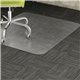 Lorell Low-pile Carpet Chairmat - Carpeted Floor - 60" Length x 46" Width x 0.11" Thickness - Rectangular - Vinyl - Clear - 1Eac