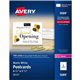 Avery Postcards - 97 Brightness - 5 1/2" x 4 1/4" - Matte - 200 / Box - Perforated, Heavyweight, Rounded Corner, Jam-free, Smudg