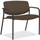Lorell Bariatric Guest Chairs with Fabric Seat & Back - Beige Steel, Crepe Fabric Seat - Beige Steel Back - Powder Coated, Black