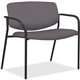 Lorell Bariatric Guest Chairs with Vinyl Seat & Back - Ash Foam, Vinyl Seat - Ash Foam, Vinyl Back - Powder Coated, Black Tubula