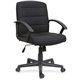 Lorell Fabric Task Chair - Black Fabric Seat - Black Fabric Back - 1 Each