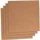 Lorell Natural Cork Panels - 12" Height x 12" Width - Brown Cork Surface - 4 / Pack