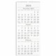 At-A-Glance 3-Month Wall Calendar - Large Size - Monthly - 15 Month - December 2023 - February 2025 - 3 Month Single Page Layout