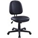 Lorell Vinyl Task Chair - Vinyl Seat - Vinyl Back - 5-star Base - Black - Plastic - 1 Each
