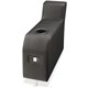 Lorell Fuze Modular Series Leather Modular Lounge Adder Arm - Black - Leather - 1 Each