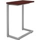 Lorell Guest Area Cantilever Table - For - Table TopMahogany Rectangle Top - Cantilever Base - 9.90" Table Top Length x 17.40" T