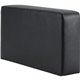 Lorell Contemporary Sofa Seat Cushioned Armrest - Black - Polyurethane - 1 Each