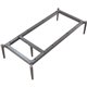 Lorell Contemporary Collection Adjustable Metal Base - 47.9" x 22.9"9.8" - Material: Metal - Finish: Gray