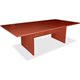 Lorell Essentials Series Cherry Conference Table - For - Table TopCherry Rectangle, Laminated Top - Panel Leg Base - 2 Legs x 70