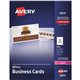 Avery Sure Feed Business Cards - 97 Brightness - 2" x 3 1/2" - 80 lb Basis Weight - 216 g/m&178 Grammage - 2500 / Box - Perforat