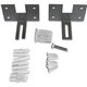 Lorell Panel Wall Brackets - 2.5" Width x 3.8" Depth x 2.5" Height - Aluminum - Aluminum