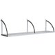 Lorell 60" Panel Shelf - 56.3" Width x 11.8" Depth x 14.3" Height - Metal - Aluminum