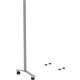 Lorell Adaptable Panel Legs - 18.8" Width x 2" Depth x 48.8" Height - Aluminum - Silver