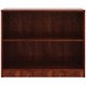 Lorell Cherry Laminate Bookcase - 2 Shelf(ves) - 29.5" Height x 36" Width x 12" Depth - Sturdy, Adjustable Feet, Adjustable Shel