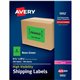 Avery Neon Shipping Labels for Laser Printers, 5-1/2" x 8-1/2" , 200 Neon Green Labels (5952) - Avery Neon Shipping Labels, 5-1/