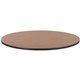 Lorell Medium Oak Laminate Round Activity Tabletop - For - Table TopHigh Pressure Laminate (HPL) Round, Medium Oak Top x 1.13" T