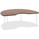 Lorell Medium Oak Kidney Shaped Activity Tabletop - For - Table TopHigh Pressure Laminate (HPL) Kidney-shaped, Medium Oak Top x 