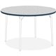 Lorell Classroom Round Activity Tabletop - For - Table TopGray Nebula Round, High Pressure Laminate (HPL) Top x 1.13" Table Top 