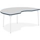 Lorell Classroom Kidney Shaped Activity Tabletop - For - Table TopGray Nebula Kidney-shaped, High Pressure Laminate (HPL) Top x 