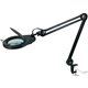Lorell Full-spectrum 22-watt Bulb Magnifying Lamp - 33" Height - 5.1" Width - 22 W Bulb - Glass, Metal - Black