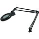 Lorell 9.4-watt LED Magnifying Lamp - 35" Height - 3.5" Width - 9.40 W LED Bulb - Glass, Metal - Black