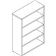 Lorell Prominence 2.0 Gray Elm Laminate Bookcase - 34" x 12"48" , 1" Top, 0.1" Edge - 4 Shelve(s) - 3 Adjustable Shelf(ves) - Ma