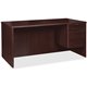 Lorell Prominence 2.0 Espresso Laminate Box/File Right-Pedestal Desk - 2-Drawer - 1" Top, 66" x 30"29" - 2 x File, Box Drawer(s)