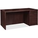 Lorell Prominence 2.0 Espresso Laminate Box/Box/File Right-Pedestal Desk - 3-Drawer - 1" Top, 72" x 36"29" - 3 x File, Box Drawe