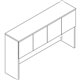Lorell Prominence 2.0 Gray Elm Laminate Desk Unit - 66" x 16"39" - 4 Door(s) - Material: Particleboard - Finish: Gray Elm, Therm