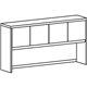 Lorell Prominence 2.0 Gray Elm Laminate Desk Unit - 72" x 16"39" - 4 Door(s) - Material: Particleboard - Finish: Gray Elm, Therm