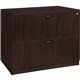 Lorell Prominence 2.0 Espresso Laminate Lateral File - 2-Drawer - 36" x 22"29" - 2 x File Drawer(s) - Band Edge - Material: Part