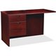 Lorell Prominence 2.0 Mahogany Laminate Box/File Left Return - 2-Drawer - 42" x 24"29" , 1" Top - 2 x File, Box Drawer(s) - Sing