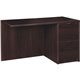 Lorell Prominence 2.0 Espresso Laminate Right Return - 2-Drawer - 42" x 24"29" , 1" Top - 2 x File Drawer(s) - Band Edge - Mater
