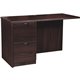 Lorell Prominence 2.0 Espresso Laminate Left Return - 2-Drawer - 48" x 24"29" , 1" Top - 2 x File Drawer(s) - Band Edge - Materi