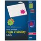 Avery Neon Burst Labels - - Width2 1/4" Diameter - Permanent Adhesive - Burst - Laser - Neon Magenta, Neon Green, Neon Yellow - 