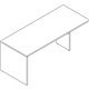 Lorell Prominence 2.0 Gray Elm Laminate Desk Unit - 72" x 30"29" , 1" Top, 0.1" Edge - Material: Particleboard, Thermofused Mela