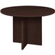Lorell Prominence Round Laminate Conference Table - 29" x 42" , 1" Top, 0.1" Edge - Material: Thermofused Melamine (TFM), Partic