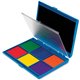 Learning Resources 7 Color Stamp Pad Ink Pad - 1 Each - Black, Green, Blue, Orange, Red, Yellow, Purple Ink