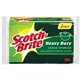 Scotch-Brite Heavy-Duty Scrub Sponges - 2.8" Height x 4.5" Width x 4.5" Length x 590 mil Thickness - 8/Carton - Yellow, Green