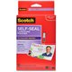 Scotch Self-Laminating ID Clip-Style Pouches - Support 4" x 2.80" Media - Horizontal - 25 / Pack - Clear