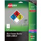 Avery 8"x8" Removable Label Safety Signs - 8" Width x 8" Length - Removable Adhesive - Rectangle - Laser, Inkjet - White - Film 