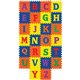 Creativity Street WonderFoam Alphabet Carpet Tiles - 12" Length x 12" Width - Square - Assorted - Foam