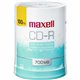 Maxell CD Recordable Media - CD-R - 48x - 700 MB - 100 Pack Spindle - 120mm - Single-layer Layers - Printable - Inkjet, Thermal 