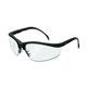 MCR Safety Klondike Safety Glasses - Ultraviolet Protection - Clear Lens - Matte Black Frame - Lightweight - 1 Each